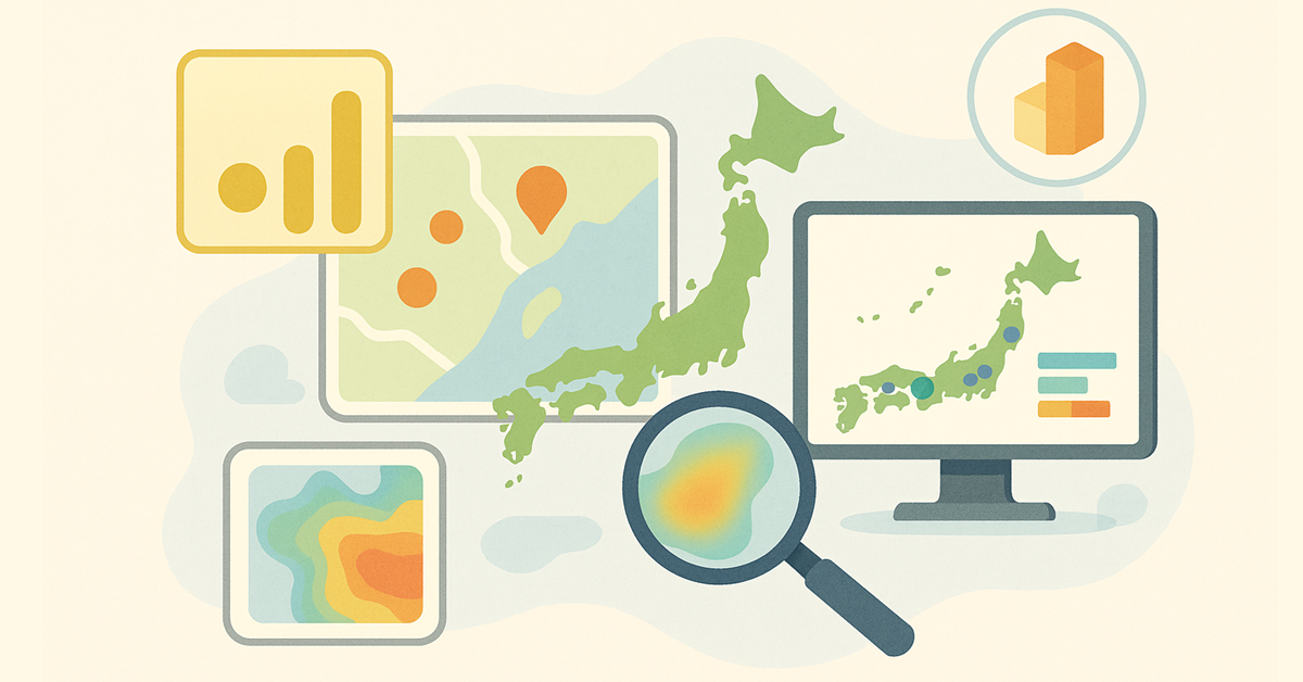 Power BIで地図を活用！地域ごとの売上を直感的に可視化する方法